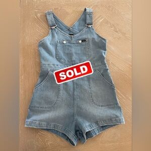 Lee Denim Overall Shorts